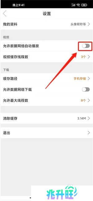 关闭数据网络自动播放3